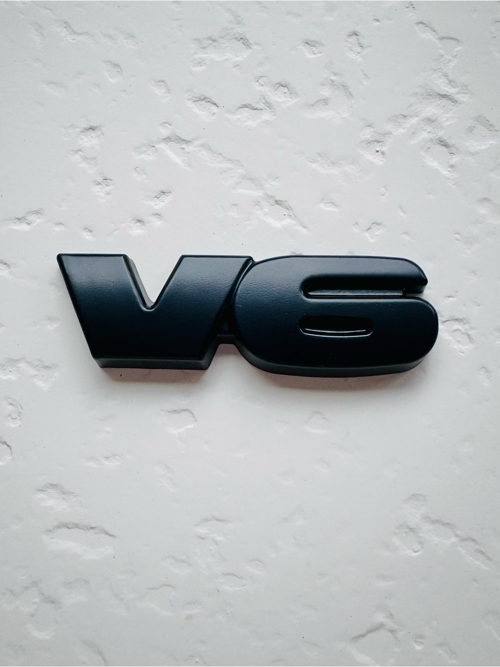 Toyota Matte Black V6 Emblem